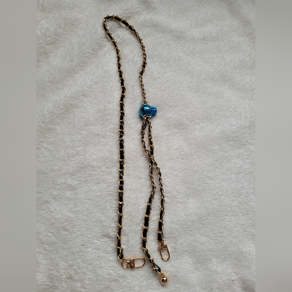 Unbranded adjustable faux leather chain strap